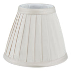 Yovanna Ivory Faux Silk Pleated Shade 15cm<br>Ivory