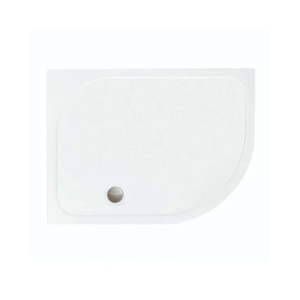 Merlyn Mstone 900x760mm Offset Quadrant Shower Tray - Right Hand - D976QR