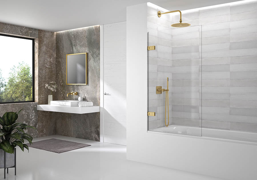 Arysto Single Hinged Bath Screen GMBS1 Chrome