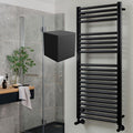 Vogue Focus 1000x500mm Matt Black Towel Rail