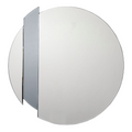 Yulia Silver and Smoked Glass Mirror