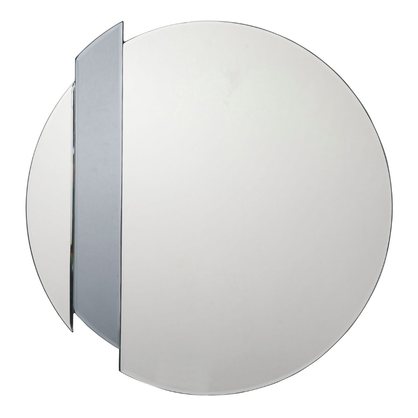 Yulia Silver and Smoked Glass Mirror