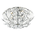 Zafir 3 Light Flush Polished Chrome Crystal<br>Polished Chrome