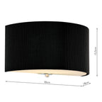 Zaragoza Wall Light With Black Shade <br>Black