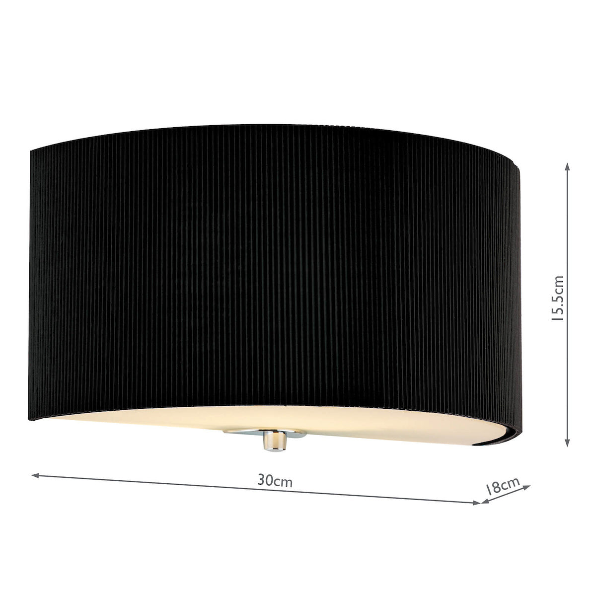 Zaragoza Wall Light With Black Shade <br>Black