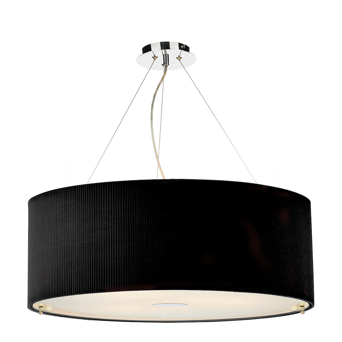 Zaragoza 6 Light Pendant Black 90cm<br>Black
