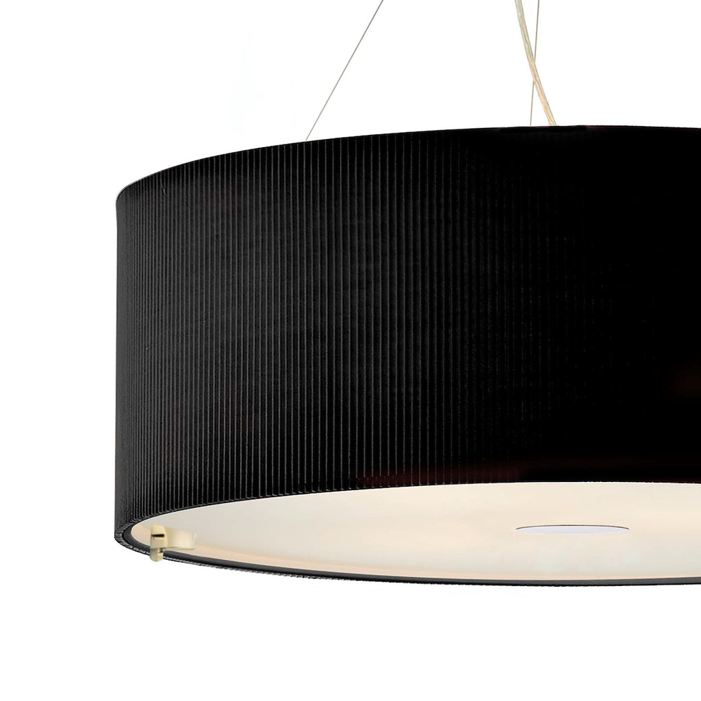 Zaragoza 6 Light Pendant Black 90cm<br>Black