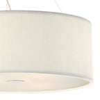 Zaragoza 6 Light Pendant Cream 90cm<br>Cream