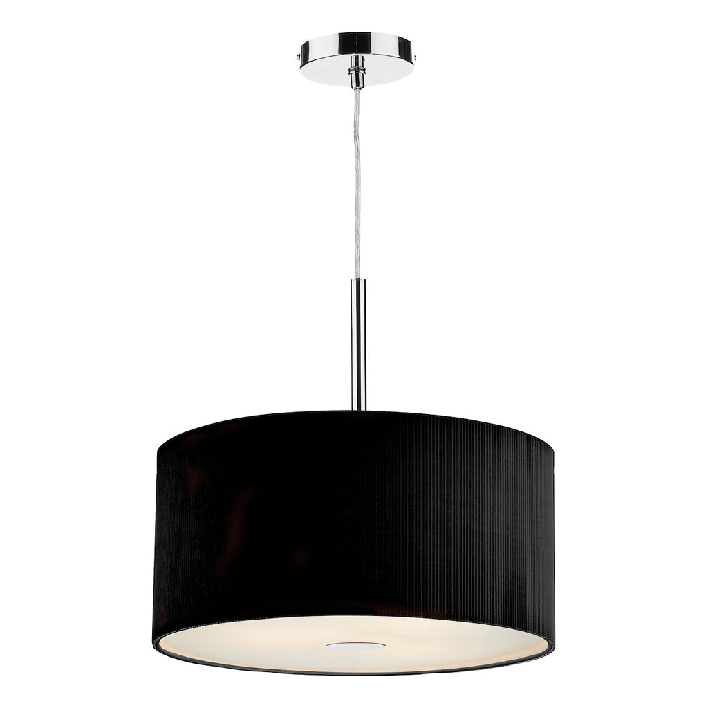 Zaragoza 3 Light Pendant Black 40cm<br>Black