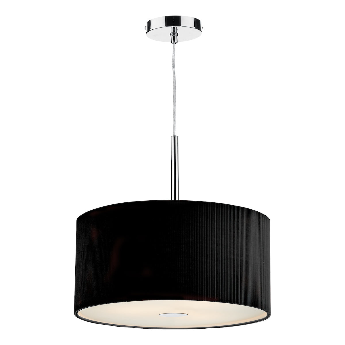 Zaragoza 3 Light Pendant Black 40cm<br>Black