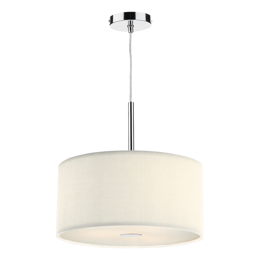 Zaragoza 3 Light Pendant Cream 40cm<br>Cream