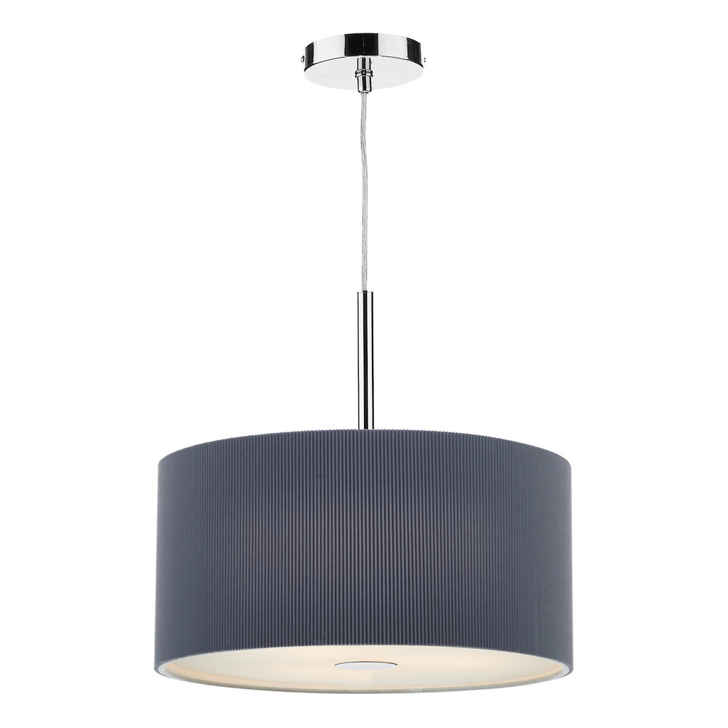Zaragoza 3 Light Pendant Grey 40cm<br>Grey