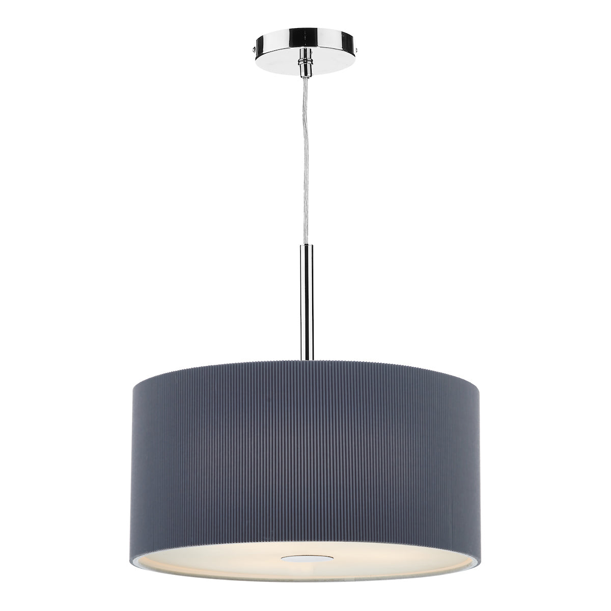 Zaragoza 3 Light Pendant Grey 40cm<br>Grey