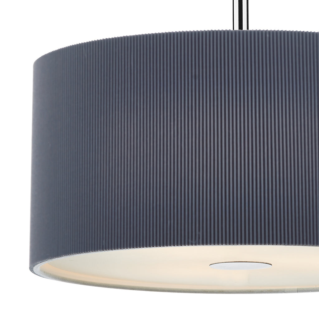 Zaragoza 3 Light Pendant Grey 40cm<br>Grey