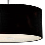 Zaragoza 3 Light Pendant Black 60cm<br>Black