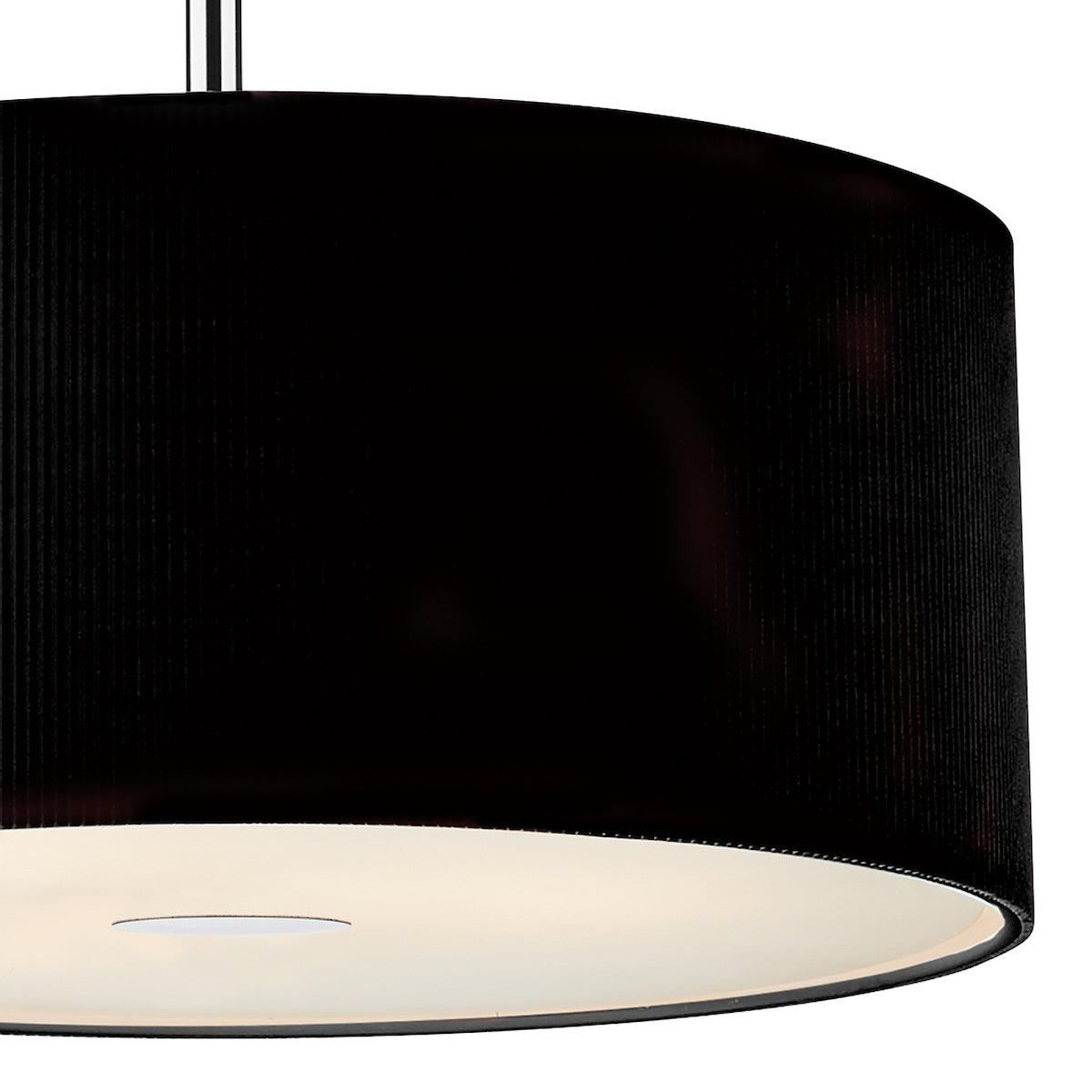 Zaragoza 3 Light Pendant Black 60cm<br>Black