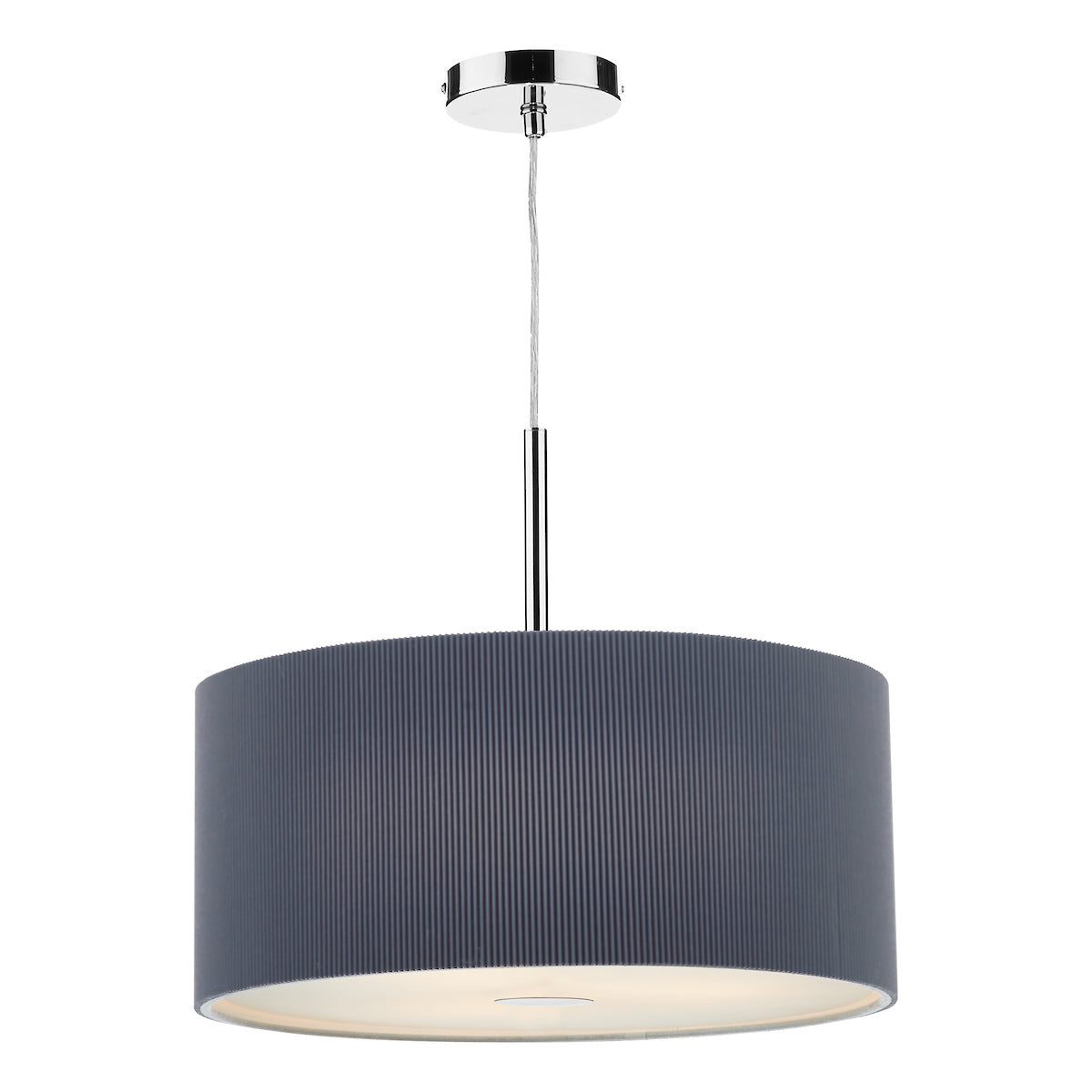 Zaragoza 3 Light Pendant 60cm Grey<br>Grey