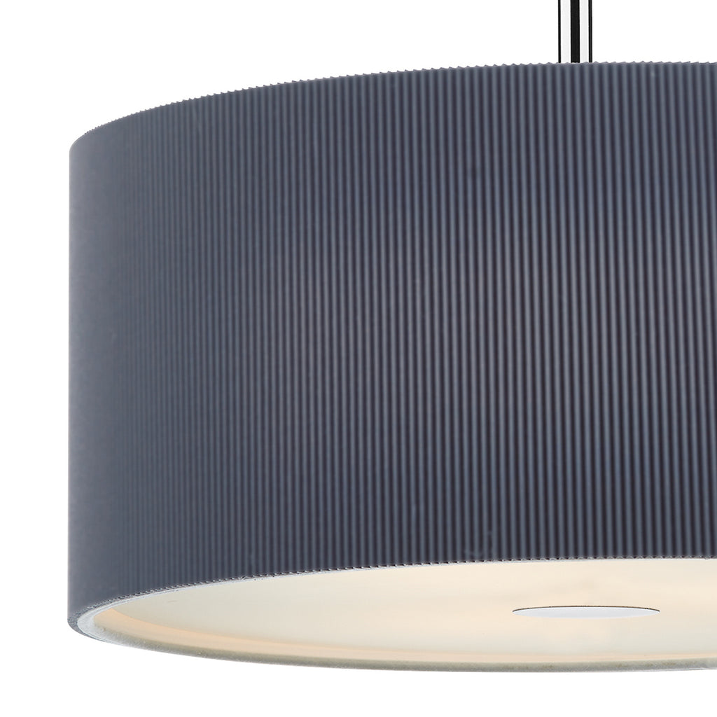 Zaragoza 3 Light Pendant 60cm Grey<br>Grey