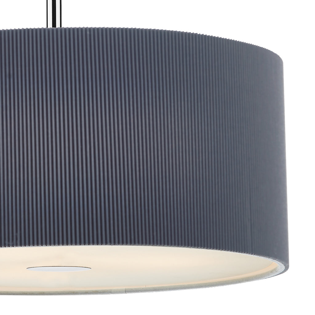 Zaragoza 3 Light Pendant 60cm Grey<br>Grey