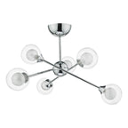 Zeke 6 Light Semi Flush Polished Chrome<br>Polished Chrome