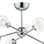 Zeke 6 Light Semi Flush Polished Chrome<br>Polished Chrome