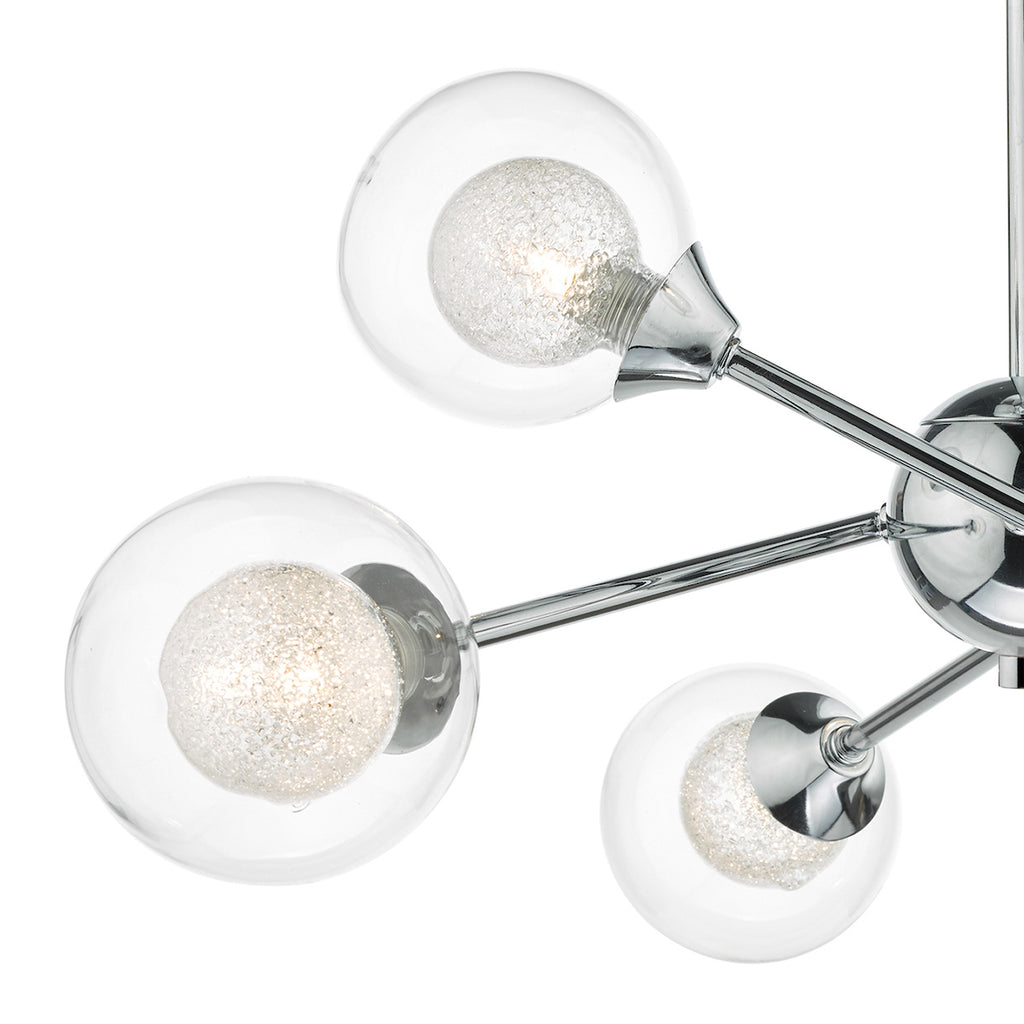 Zeke 6 Light Semi Flush Polished Chrome<br>Polished Chrome