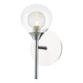 Zeke Wall Light Polished Chrome Glass<br>Polished Chrome
