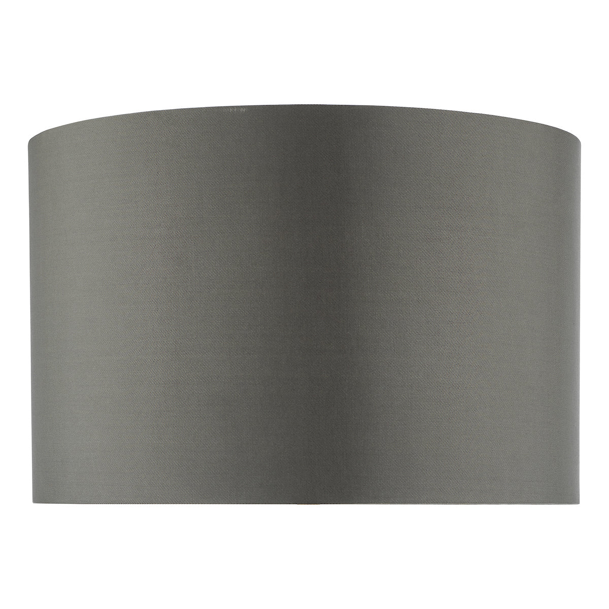 Zeya Grey Faux Silk Drum Shade 37cm<br>Grey