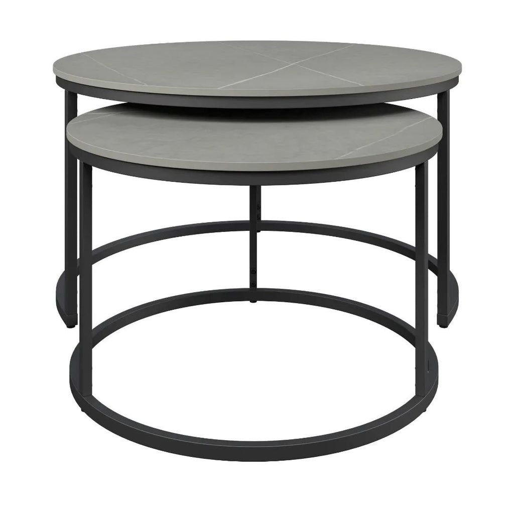 Zico Grey Ceramic Coffee Table Set - Pair