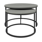 Zico Grey Ceramic Coffee Table Set - Pair