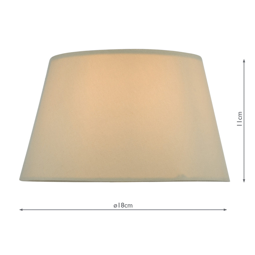 Zira Taupe Faux Silk Candle Clip Shade 18cm<br>Taupe