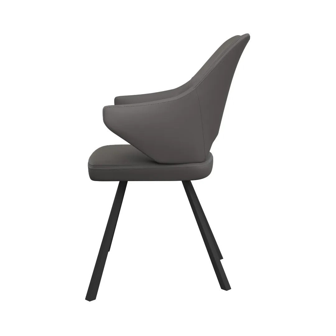 Zola Dining Chair Grey - Pair