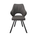 Zola Dining Chair Grey - Pair