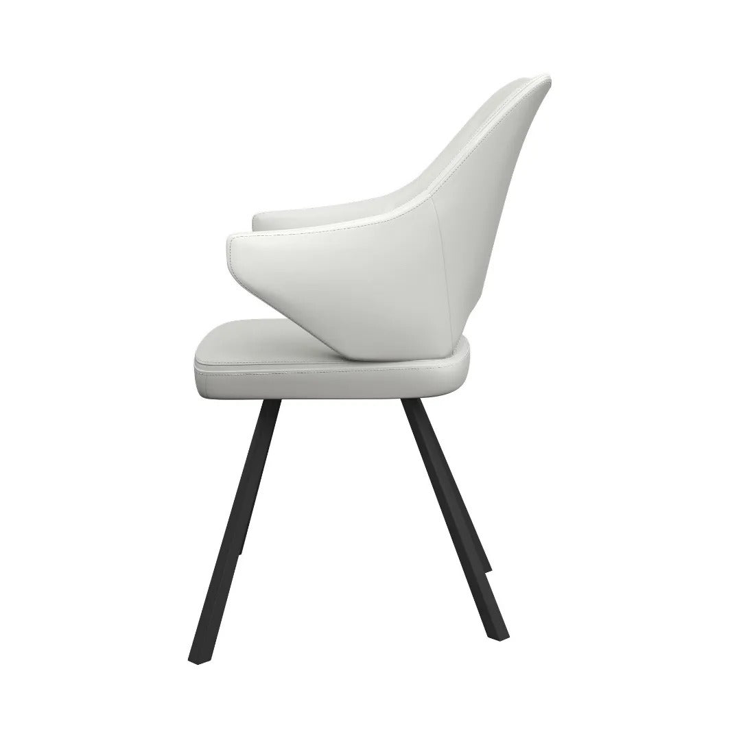 Zola Dining Chair White - Pair
