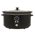 Hamilton Beach HBCDE650BLK 6.5L Digital Oval Slow Cooker - Black