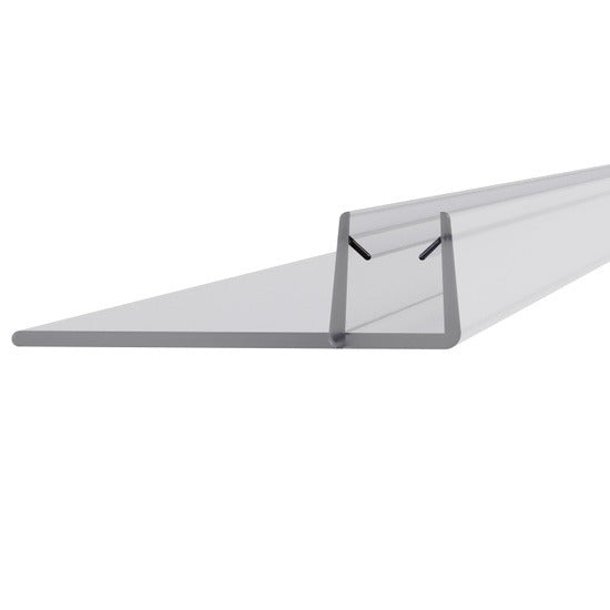 Croydex Universal F-Shape Bath Screen Seal - 1830 x 5-6mm