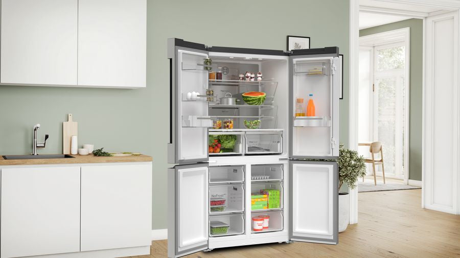 Bosch Series 4 KFN96APEAG Frost Free American Fridge Freezer - Stainless Steel Effect