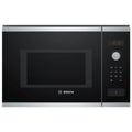 Bosch BFL553MS0B Series 4 Built-in Microwave Oven in Brushed Steel/Black