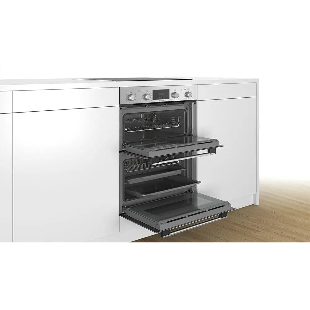 Bosch Series 4 NBS533BS0B Built Under Electric Double Oven - Stainless Steel