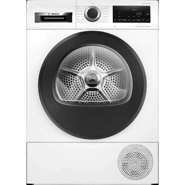 Bosch Series 6 WQG24502GB 9kg Heat Pump Tumble Dryer - White