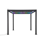Nova <br> Titan Plus LED 3m x 3m Square Aluminium Pergola – Grey