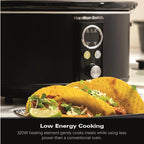 Hamilton Beach HBCDE650BLK 6.5L Digital Oval Slow Cooker - Black