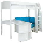 Stompa Uno S High Sleeper With Pullout Desk And Sofa - With Free Clip On Shelf