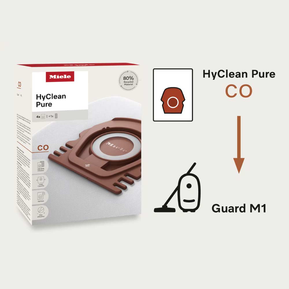 Miele HyClean Pure CO Vacuum Cleaner Bags 12557080