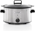 Crockpot CSC085 Sizzle & Stew Slow Cooker 3.5 Litre-Stainless Steel