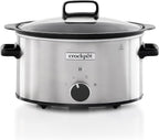 Crockpot CSC085 Sizzle & Stew Slow Cooker 3.5 Litre-Stainless Steel