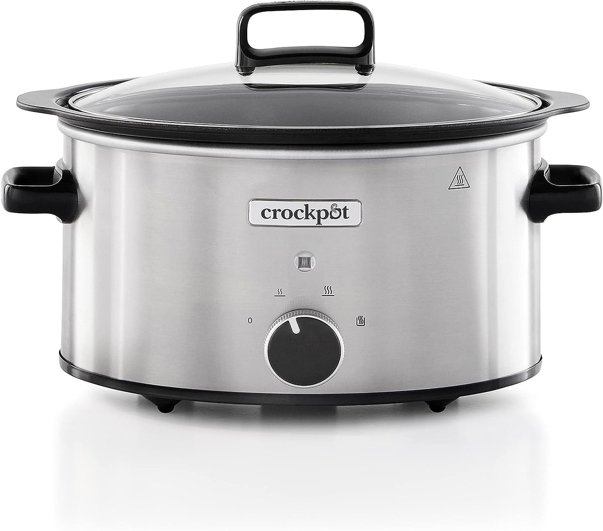 Crockpot CSC085 Sizzle & Stew Slow Cooker 3.5 Litre-Stainless Steel