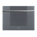 Smeg CVI121S3 Linea Compact Wine Cooler Reversible hinge in Silver Glass