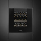 Smeg CVI129B3 Linea Wine Cooler with Reversible Hinge Midnight Black