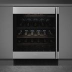 Smeg CVI338LX3 Classic Under Counter Wine Cooler with Left Hand Hinge Stainless Steel